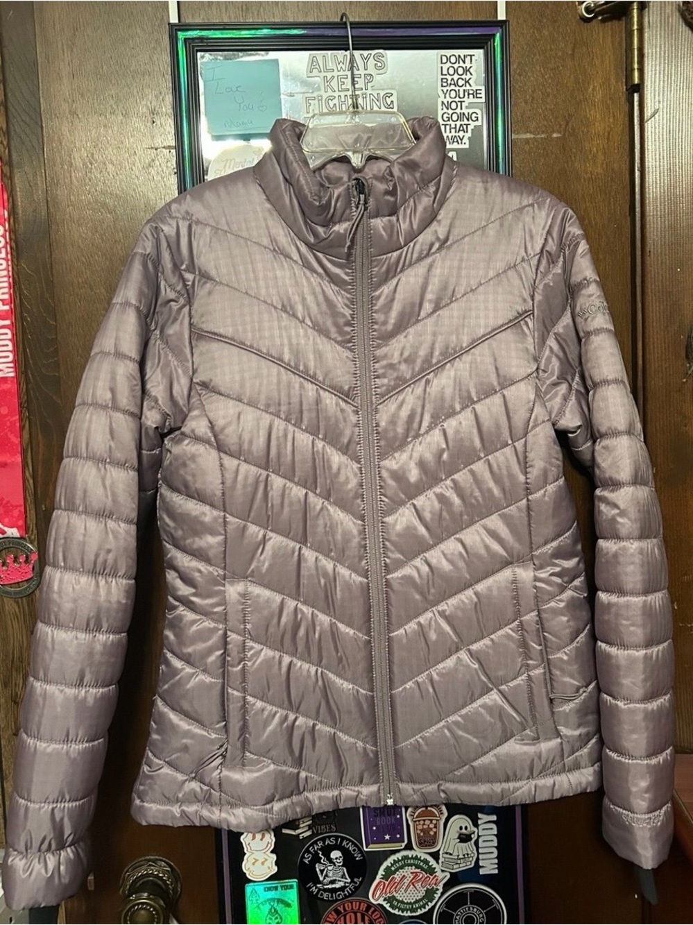Light Mauve Packable Quilted Jacket - Women's Lightweight Coat